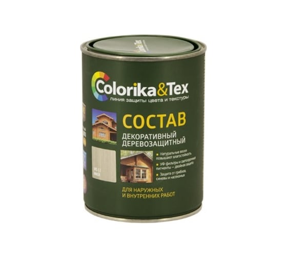 Деревозащитный состав Colorika иней 0,8 л 97103 1