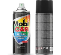 Аэрозольная структурная краска Mobicar TEXTURE , 520 мл, чёрный текстурный 0526-01 MC