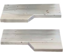 Ступень Гусинный шаг 600x400x40 мм хвоя АВ ДЗМи 84614