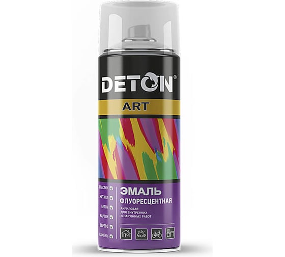 Аэрозольная эмаль Deton флуоресцентная Жёлтая ART 127103 DTN-A70715 1