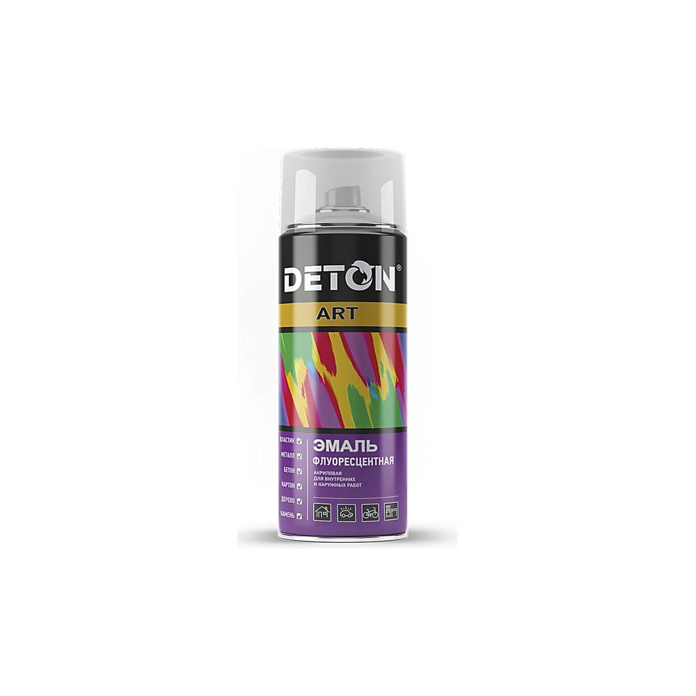 Аэрозольная эмаль Deton флуоресцентная Розовая ART 127106 DTN-A70714 ...