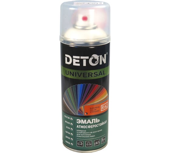 Аэрозольная универсальная эмаль DETON вишня RAL 3011 UNIVERSAL 520 мл 126900 1