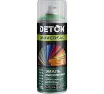 Аэрозольная эмаль Deton универсальная Зеленая RAL 6032 UNIVERSAL 520 мл 126904 DTN-A46793