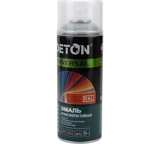 Аэрозольная эмаль Deton универсальная Серая RAL 7040 UNIVERSAL 520 мл 126915 DTN-A70142