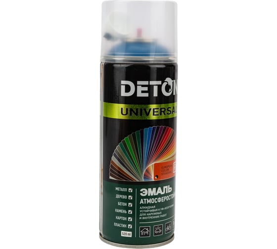 Аэрозольная эмаль Deton универсальная Синяя RAL 5010 UNIVERSAL 520 мл 126916 DTN-A46796