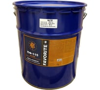 Эмаль ФАВОРИТ ПФ-115 красная 25 кг МАСТЕР ГОСТ 6465-76 91737