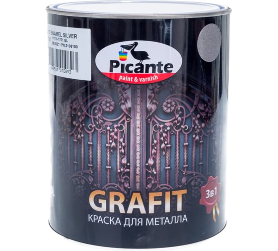 Декоративная краска Picante GRAFIT серебристый 11110-1701.GL
