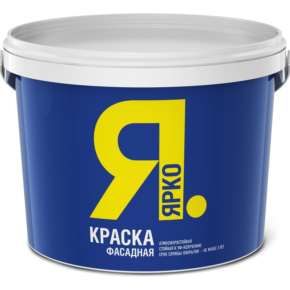 Фасадная краска ЯРКО белая, ведро 2,5 кг О03020 - выгодная цена, отзывы ...