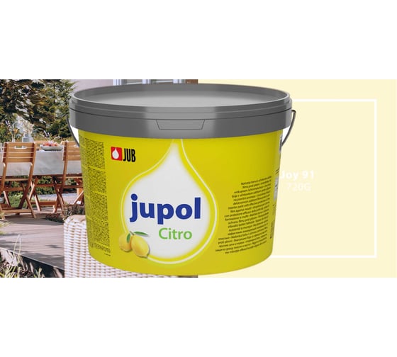 Краска для стен и потолков с запахом лимона JUB JUPOL CITRO 2л, цвет: 720G 1002539-720G