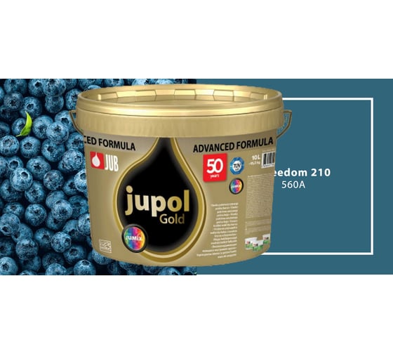 Моющаяся краска для стен и потолков JUB JUPOL GOLD 5л, база B, цвет: 560A 1009810-560A 1