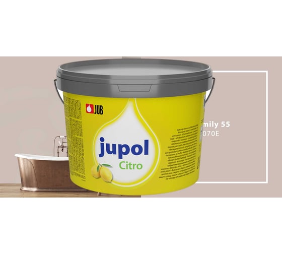 Краска для стен и потолков с запахом лимона JUB JUPOL CITRO 2л, цвет: 070E 1002539-070E