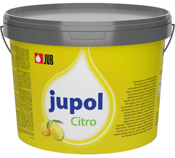 Краска для стен и потолков с запахом лимона JUB JUPOL CITRO 2л, цвет: белый 1002539