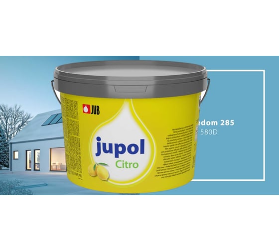 Краска для стен и потолков с запахом лимона JUB JUPOL CITRO 2л, цвет: 580D 1002539-580D