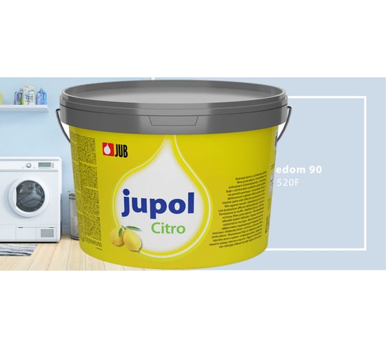 Краска для стен и потолков с запахом лимона JUB JUPOL CITRO 2л, цвет: 520F 1002539-520F