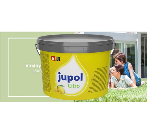 Краска для стен и потолков с запахом лимона JUB JUPOL CITRO 2л, цвет: 650D 1002539-650D 1