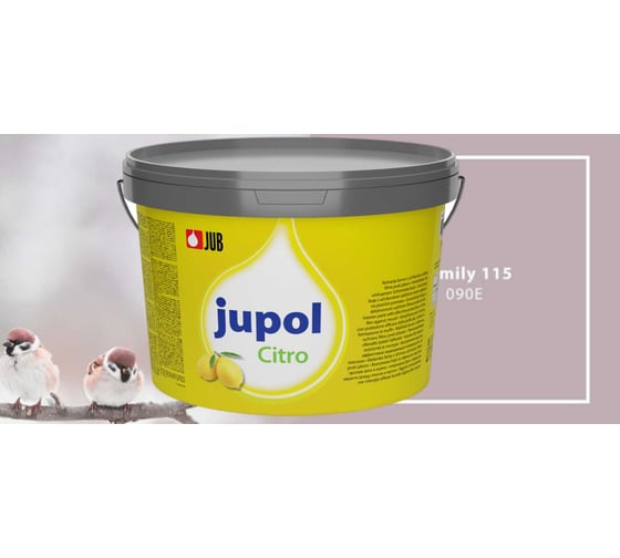 Краска для стен и потолков с запахом лимона JUB JUPOL CITRO 2л, цвет: 090E 1002539-090E
