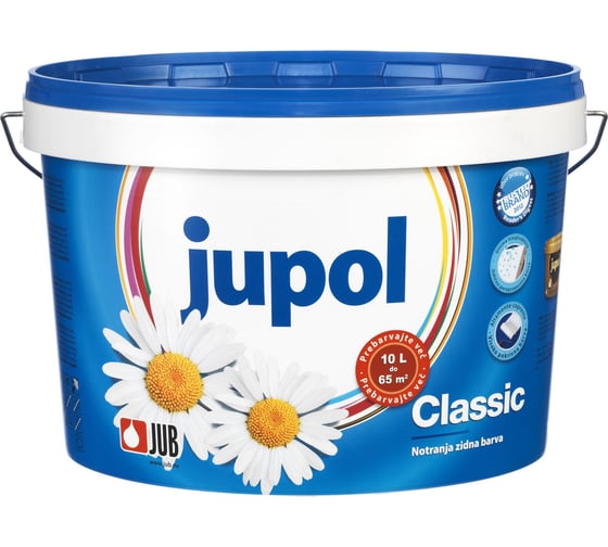 Краска для стен и потолков JUB JUPOL CLASSIC 10л, цвет: белый 1009827 1