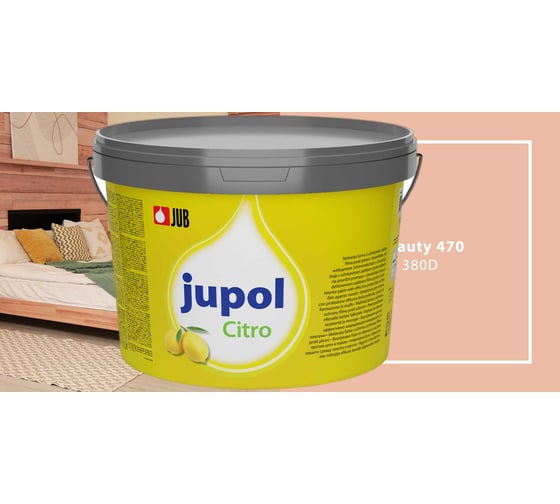 Краска для стен и потолков с запахом лимона JUB JUPOL CITRO 2л, цвет: 380D 1002539-380D