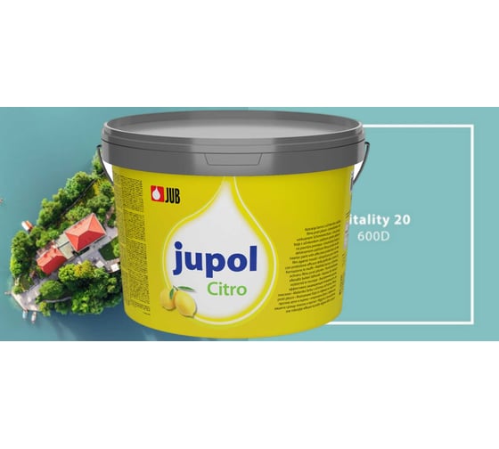 Краска для стен и потолков с запахом лимона JUB JUPOL CITRO 2л, цвет: 600D 1002539-600D