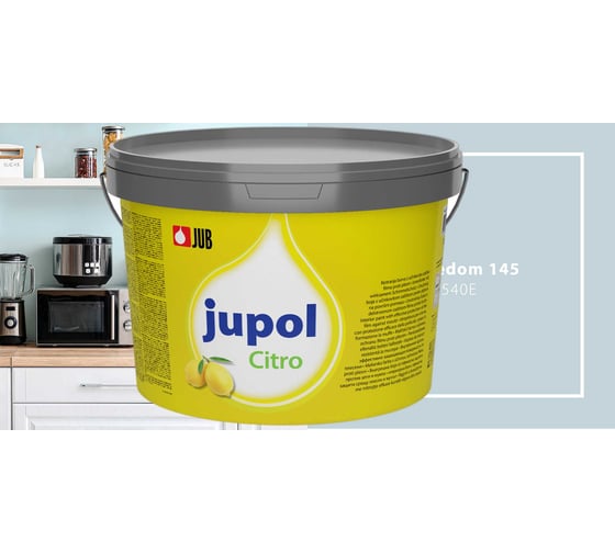 Краска для стен и потолков с запахом лимона JUB JUPOL CITRO 2л, цвет: 540E 1002539-540E