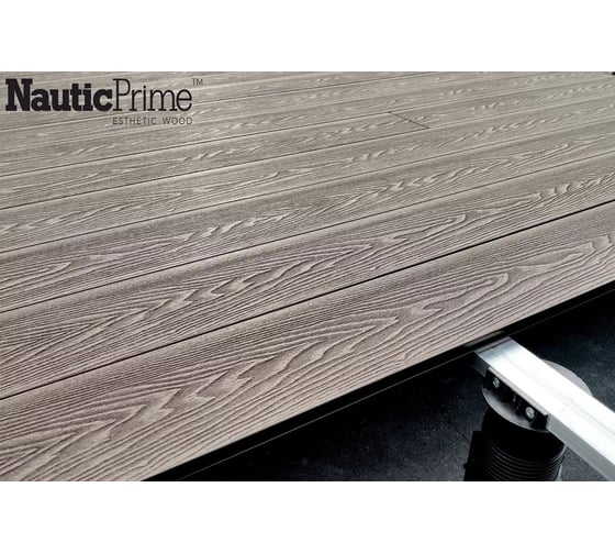 Комплект террасной доски NauticPrime (Light) Esthetic Wood, 145*22*2000мм, венге, 4 шт, CNPL2000V