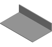 Уголок неравнополочный Fiberpull L 90x40x4x4 (7038) PE 2 метра L90/40/4/4/2/7038PE