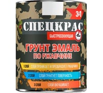 Грунт-эмаль по ржавчине Резолюкс СПЕЦКРАС п/гл. 0,8 кг, кр.кор. УТ000008949