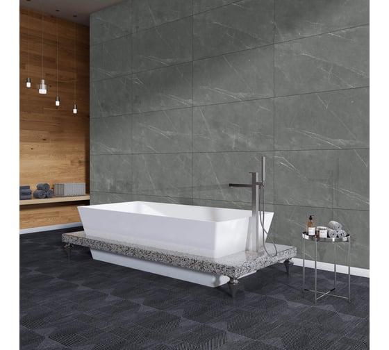 Керамогранит Belleza AMALFI GREY (CARVING) 60x120 см CR, 1.44 кв. м СК000042786