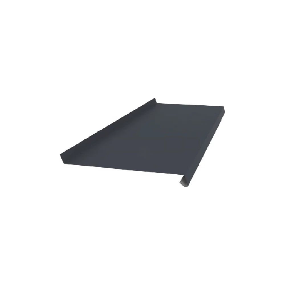 Отлив РОКПРЕСТИЖ 120х2000 мм, Серый антрацит, 0.4 мм, RAL 7024 РОКП156 ...