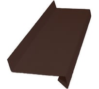 Отлив РОКПРЕСТИЖ 250х2000 мм, Коричневый, 0.4 мм, RAL 8017 РОКП178