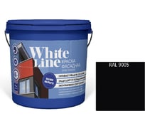 Краска White Line WL ВД эластичная RAL 9005 (вед 0,9 л/1,1 кг) 4690417116225