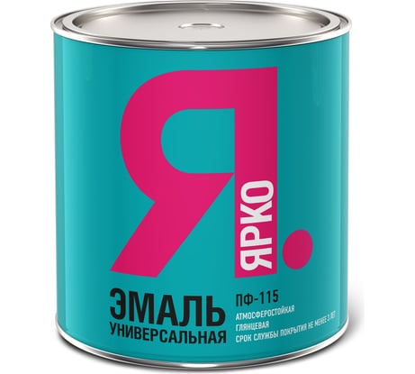 Эмаль ЯРКО ПФ-115 светло-зеленая, банка 1,9 кг 204022.19