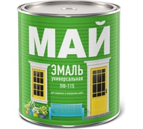 Эмаль МАЙ ПФ-115 красная, банка 2,6 кг 206018