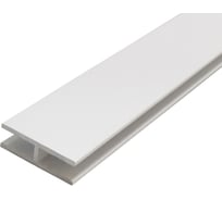 Алюминиевый двутавр ПилотПро 25x8х25x1,5, 2 м, белый муар арт 19786