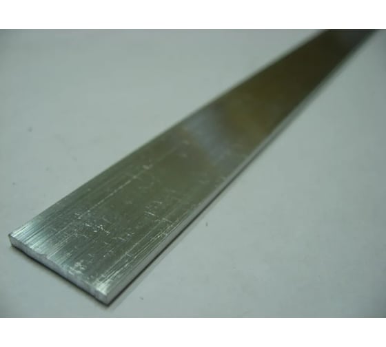 Алюминиевая полоса ПилотПро 10x2, 1 м, белый муар арт 19815