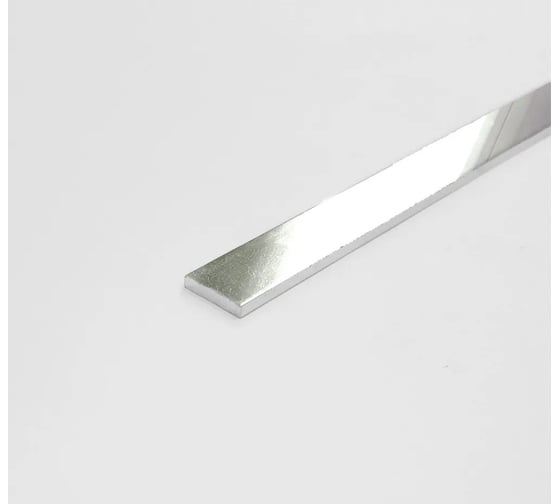 Алюминиевая полоса ПилотПро 10x2, 1 м, белый муар арт 19815