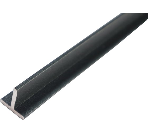Алюминиевый тавр ПилотПро 15x15x2, 2 м, черный муар арт 19872