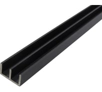 Профиль алюминиевый ш-образный ПилотПро 266, 1 м, черный муар арт 20097
