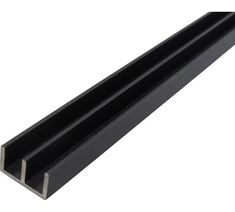 Профиль алюминиевый ш-образный ПилотПро 266, 2 м, черный муар арт 20098