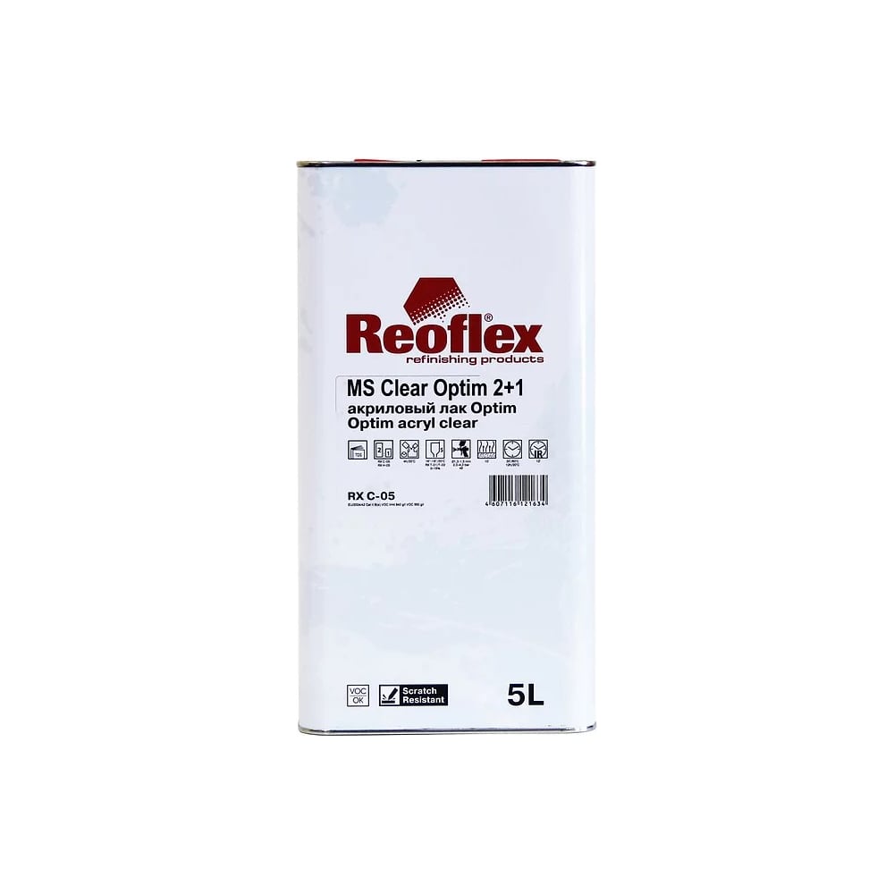 Акриловый лак Reoflex Optim 5 л RX C-05/5000 - выгодная цена, отзывы ...