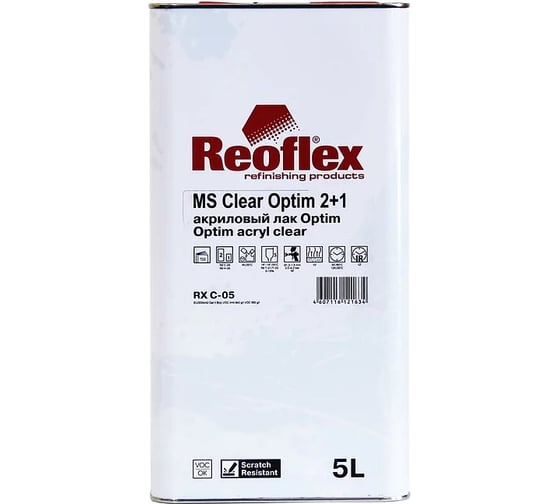 Акриловый лак Reoflex Optim 5 л RX C-05/5000