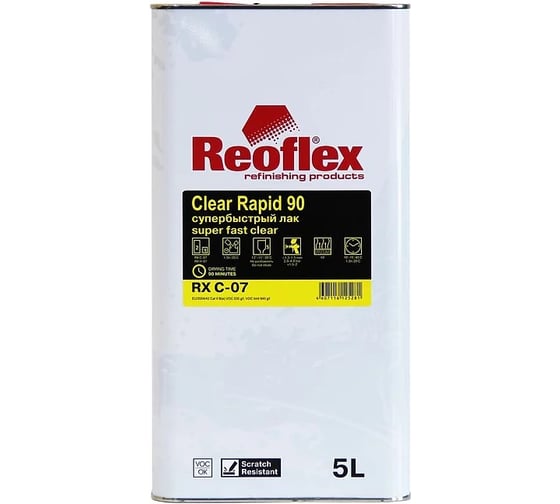 Супербыстрый лак Reoflex 5 л RX C-07/5000 1