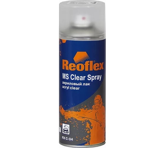 Акриловый лак Reoflex аэрозоль 520 мл прозрачный RX C-04/520