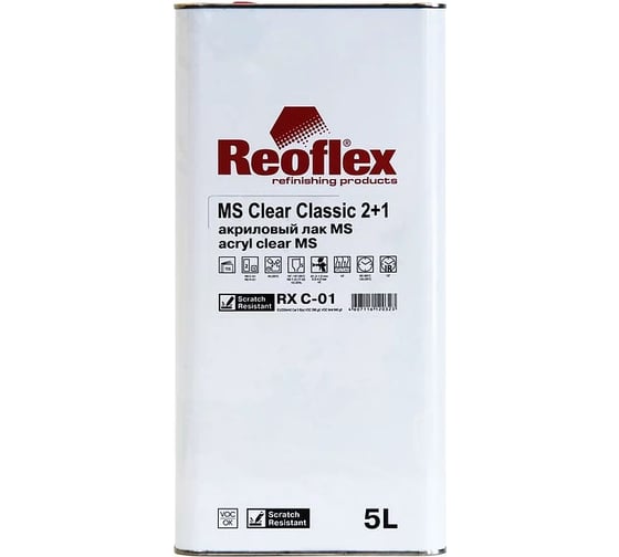 Акриловый лак Reoflex MS 5 л RX C-01/5000 1