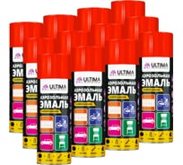 Краска аэрозольная ULTIMA флуоресцентная, красная, 520 мл ULT102/12