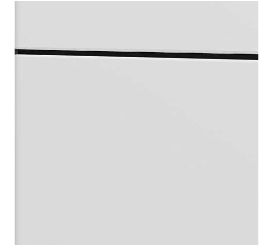 Дверь ООО ВДК Line Молдинг 1 софт белый гладкий, 60х200, (AL- black) П16