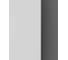 Дверь ООО ВДК Line Молдинг 1 софт белый гладкий, 60х200, (AL- black) П16 4