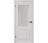 Дверь ООО ВДК ЭКО Сицилия ДО решетка, софт белый гладкий, 80х200, 100 % заполнение П54