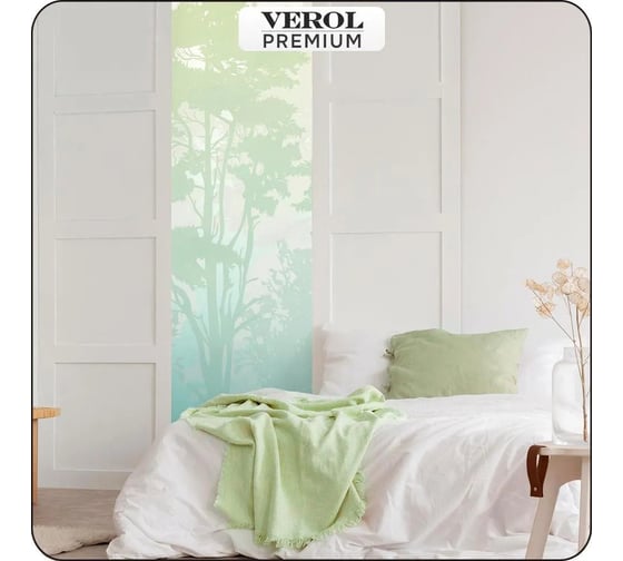 Флизелиновые фотообои Verol 3D на стену "Лес" 100x283 см, 2.83 кв. м, виниловые, водостойкие, обои для кухни, моющиеся 42-ПФФО-05934 1