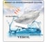Флизелиновые фотообои Verol 3D на стену Серый мрамор 500x283 см, 14.15 кв. м, водостойкие, обои для кухни, моющиеся 323-ФФО-05919 5